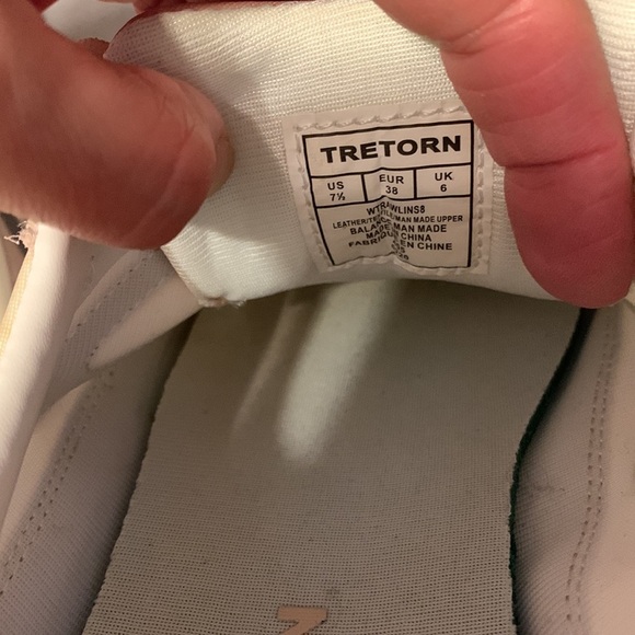 Tretorn Rawlings speckle cream blush pink sneakers trainers low top size 7.5 - Picture 8 of 10